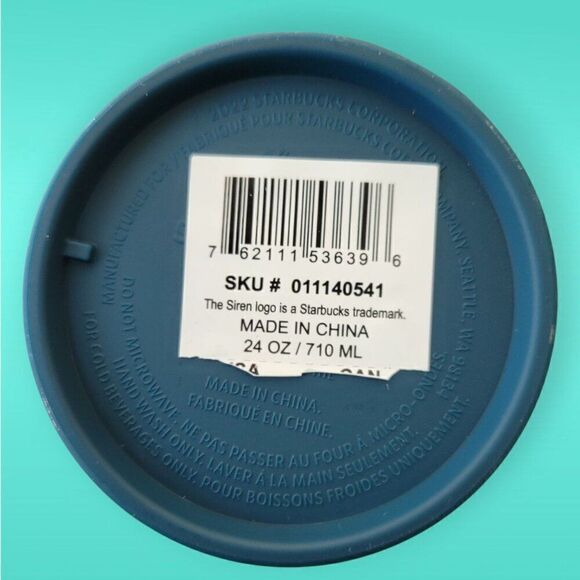 Starbucks Subzero Gridded Mate Blue Tumbler 24oz - Picture 5 of 6